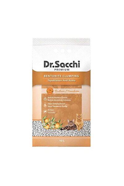 Dr. Sacchi Dr.Sacchi Bodrum Mandalinası Kokulu Bentonit Kedi Kumu 10 Lt