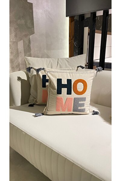 Ersperto غطاء وسادة مطرز من سلسلة Home Series مقاس 43 × 43 سم