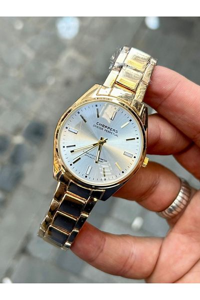 Choppers Elegant Choppers Brand - Anti-Allergic Stainless Steel Women's Wrist Watch, Gold Color