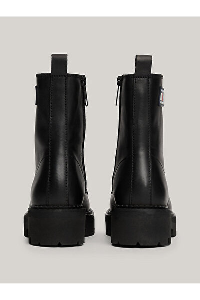 Tommy Hilfiger Δερμάτινες μπότες με φερμουάρ ΜΠΟΤΕΣ EN0EN02628 BDS