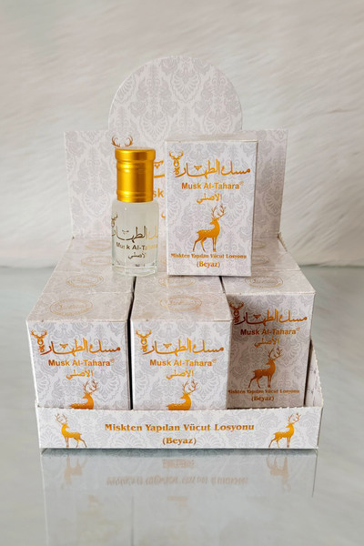 MUSK AL TAHARA Beyaz misk alkolsüz 12 adet (6ml) Original White Musk Alcohol-...