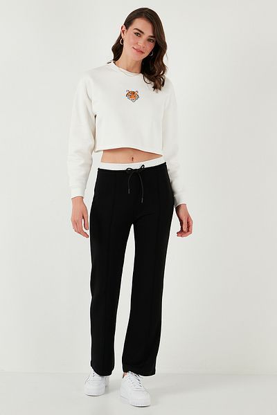 Lela Ψηλόμεσο Φαρδύ Πόδι Φαρδύ Παντελόνι Slim Fit - ΦΟΥΤΕΡ 5866078