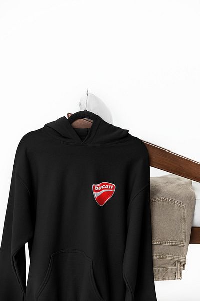 SVART WEAR Ducati Diavel V4 Engine Printed Oversize Premium Black Hoodie