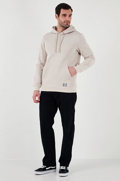 Buratti Slim Fit Hooded Kangaroo Pocket Feather Inside Soft Raster Sweat Ανδρικός ιδρώτας 5905281