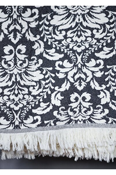 KARAKRAL Shawl Patterned Black Single Jacquard Pique