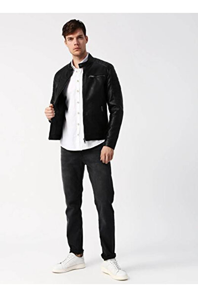 Jack & Jones Men's Leather Coat and Jacket