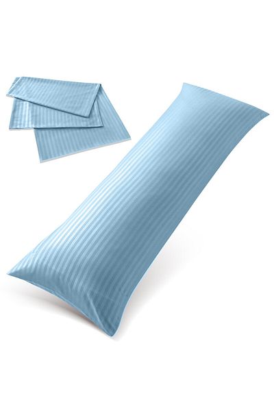Hotel Linen Klub Ultra Soft Body Pillow with  Pillowcase- Long Side Sleeper Pillow For Use During Pregnancy