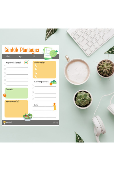 Arilcraft Günlük Planlayıcı - Yapılacaklar Listesi - Alışveriş Listesi - Yeme...