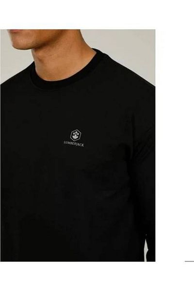 lumberjack Мъжки суичър Sn75 Neck 4pr - Черен - S