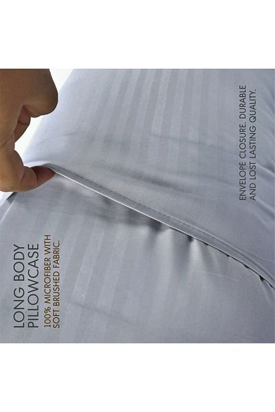 Hotel Linen Klub Ultra Soft Body Pillow with  Pillowcase- Long Side Sleeper Pillow For Use During Pregnancy