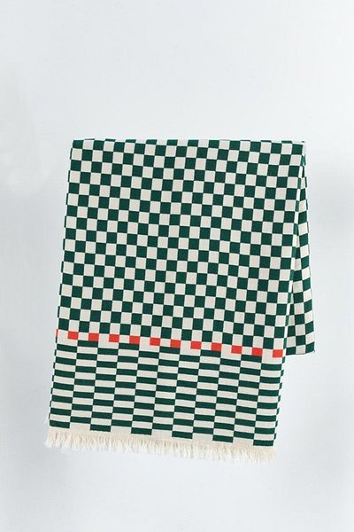 KARAKRAL 100% Cotton Jacquard Checkerboard Patterned Double Pique 220X240