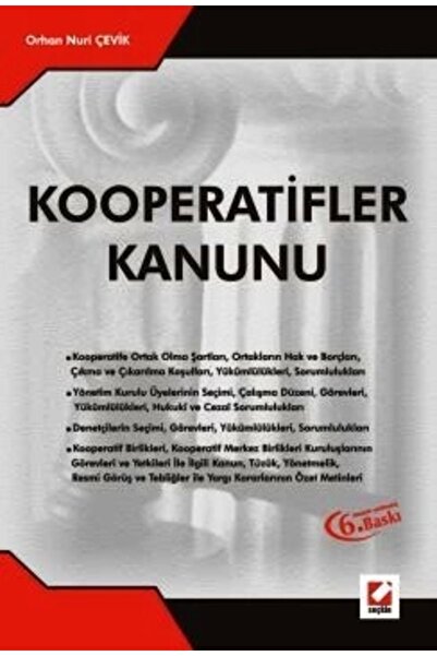 Seçkin Yayıncılık Kooperatifler Kanunu