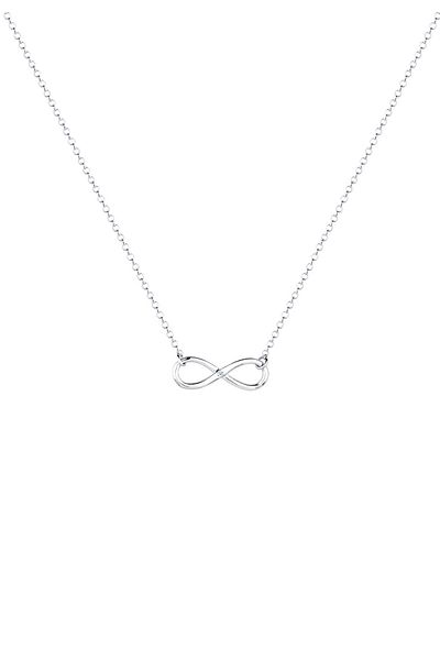 ELLI Dámský náhrdelník Infinity Nekonečný přívěsek s diamantem (0,03 CT.) ze stříbra 925