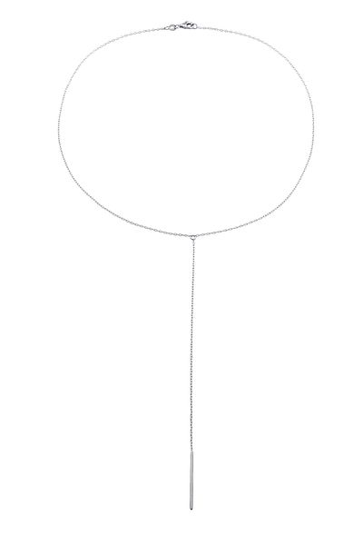 ELLI Halskette Elli Halskette-Y Damen Stab-Anhänger feine Gliederkette 925 Sterling Silber Party/Silber