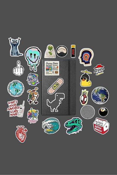 Major Selection Αυτοκόλλητο σημειωματάριου Bullet Journal - Πακέτο μεικτά τυχαία αυτοκόλλητα, ετικέτες φορητού υπολογιστή