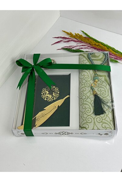 Berloti Mevlid hediyesi haç umre hediye seti seccade Yasin Şerif kitabı inci ...