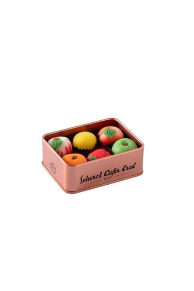 Şekerci Cafer Erol Marzipan Badem Ezmesi - Bronz Teneke Kutu 6 Adet