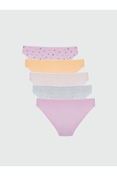 LC Waikiki Lila Printed Bikini Panties 5-Pack