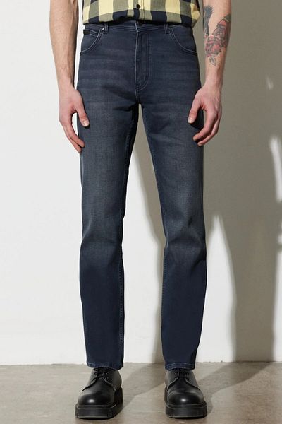 WRANGLER Texas Slim ανδρικό μαύρο τζιν