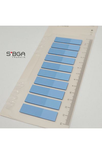 sibga tasarım Clear Blue Post-It Sticker - Bookmark, Bookmark Note Paper, 3602