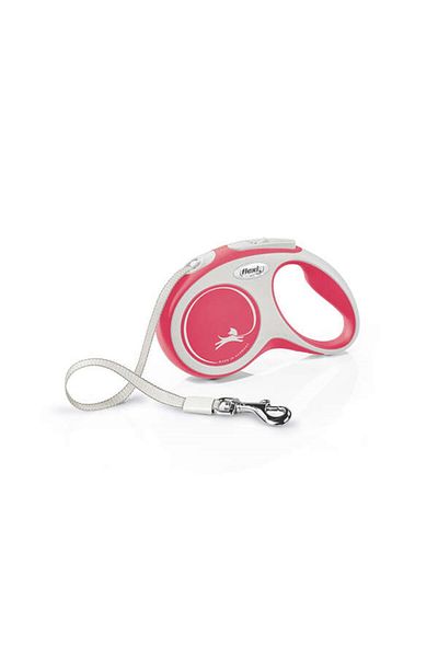 Flexi New Comfort Automatic Red Strip Travel Small 5 Mt