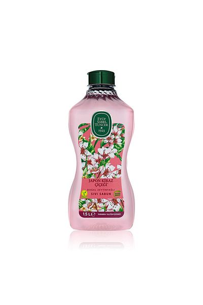 Eyüp Sabri Tuncer 1.5Lt Japanese Cherry Blossom Liquid Soap - Natural Olive Oil