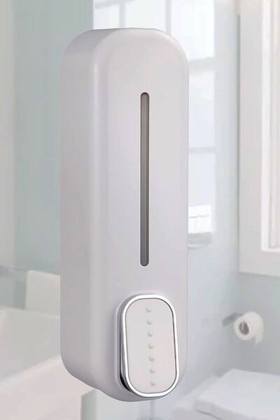 AYACO 350 ml Kapasiteli Manuel Sıvı Sabunluk Basmalı Model Duvara Monte Şık T...