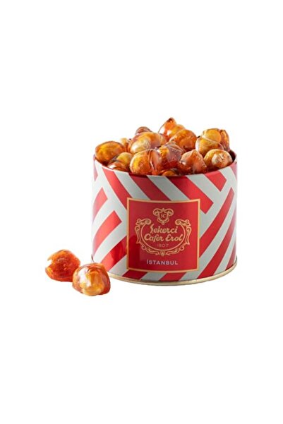 Şekerci Cafer Erol Fındıklı Akide Şekeri - Kristal Kapak Teneke Kutu