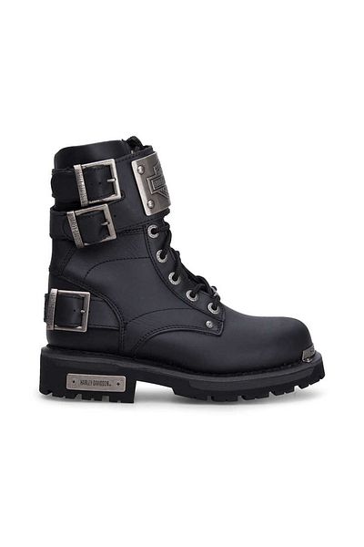 Harley Davidson Ricketson Μαύρες Δερμάτινες Γυναικείες Μπότες