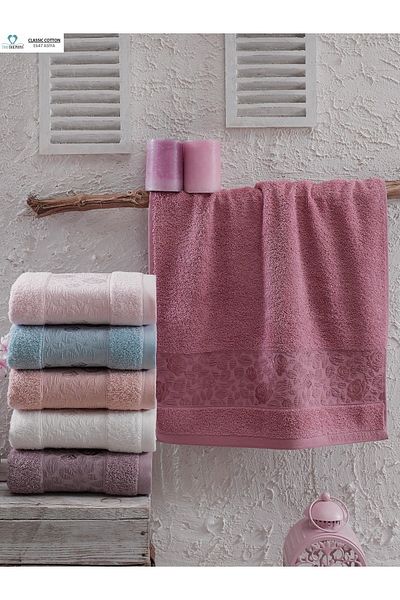 Two Dolphins Asiya Set of 6 30*50 Hand Towels Kitchen & Guest Towels