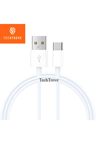 TechTrove Usb-Type C Hızlı Şarj Kablosu 1 Metre Samsung Xiaomi Oppo Reeder Hu...