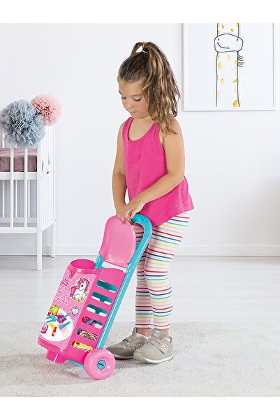 DOLU OYUNCAK Unicorn Çek Çek Araba Mutfak Seti