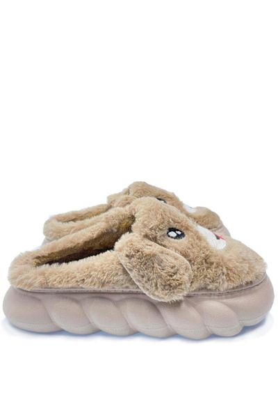 Kidx Bella Ab186 - Пантофи с животни, Сладки плюшени домашни пантофи за кучета, Норка