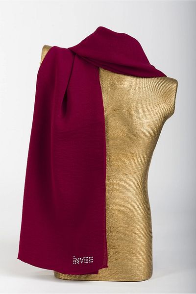 Invee 1246 Burgundy Jazz Shawl