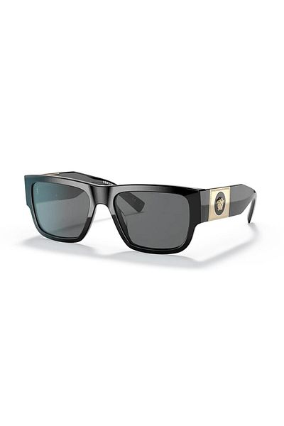 Versace VE 4406 GB187 56 - Men's Black Bone Sunglasses