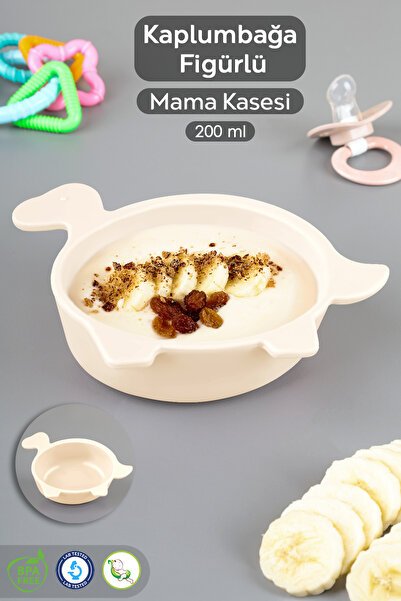 Meleni Baby Kaplumbağa Figürlü Silikon Bebek Mama Kasesi - Şekilli Bebek Besl...