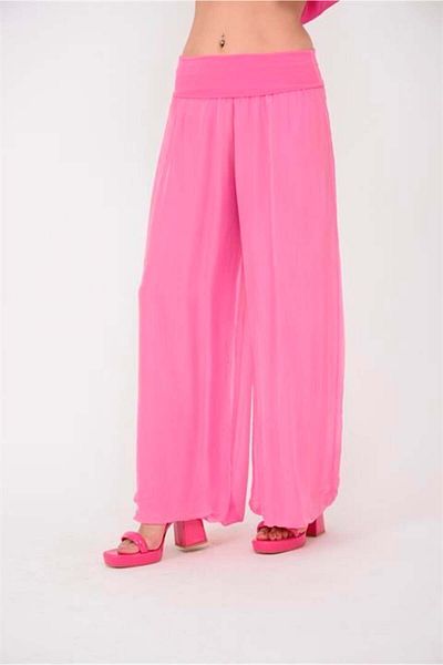 Bohem Stil Italian Corset Waisted Lined Silk Pants