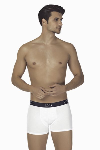 D'S Damat Μοντέρνο Boxer 2 Pack Λευκό