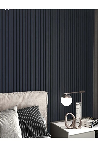 ATS YAPI AKUSTİK Mdf Ahşap Akustik Dekoratif Duvar Paneli 60x280 Cm - Antrasit Gri