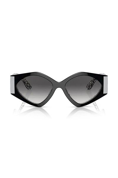 Dolce&Gabbana Dolce Gabbana Dg 4396 33898g 55 Women's Black Cat Eye Sunglasses