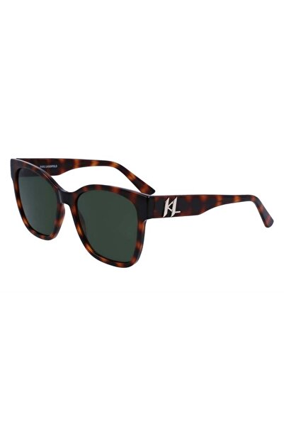 Karl Lagerfeld Kl 6087S 240 Women's Square Brown Bone Sunglasses
