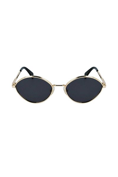 Lanvin Unisex Lnv 116s 710 57 - Oval Gold Metal Sunglasses