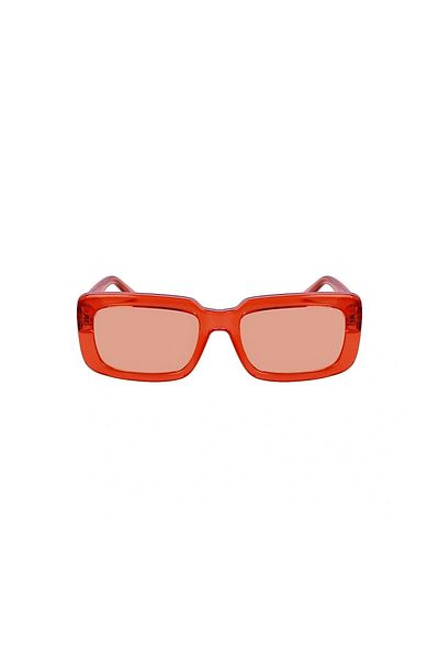 Karl Lagerfeld Kl 6101s 800 54 Dámské obdélníkové průhledné sluneční brýle s oranžovou kostí