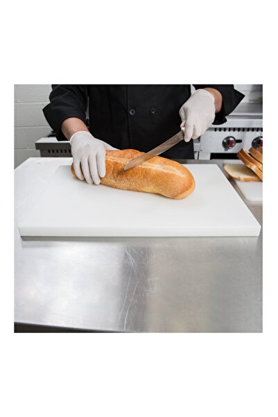 TÜRKAY POLİETİLEN Kesme Tahtası Polietilen 50x30x4 Cm Plastikl Et Meyve Sebze...