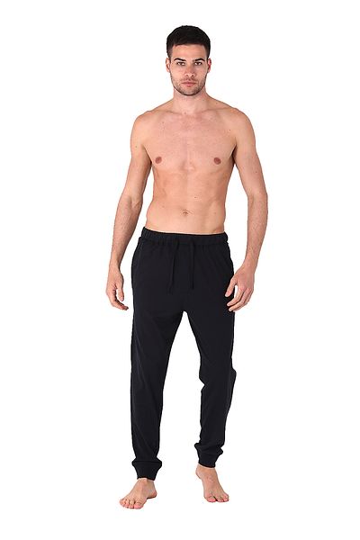 D'S Damat Basic Pants Elastic Comfortable Fit Plain Black Men's Pajama Bottom