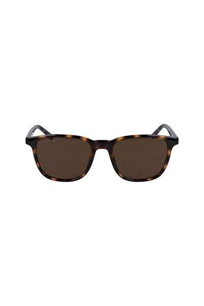 Lacoste L 915S 214 53 Unisex Rectangular Brown Bone Sunglasses
