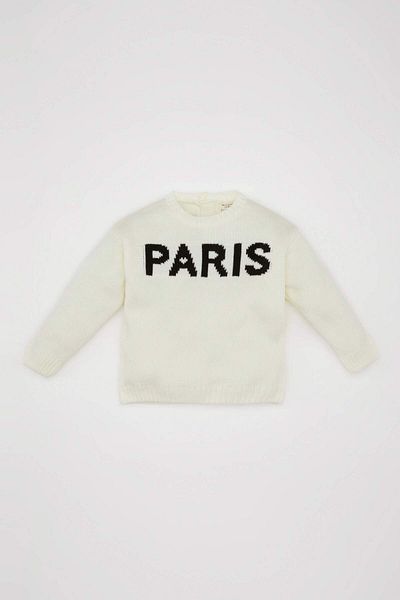 DeFacto Stone Colored Baby Girl Sweatshirt - C8089A5/Bg744