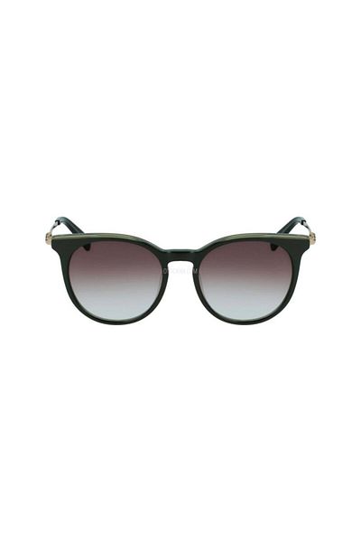 Longchamp Lo 693s 300 52 Dámské zelené kulaté sluneční brýle