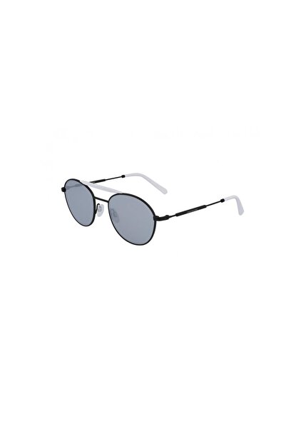 Calvin Klein Jeans CKJ 20216S 100 52 Unisex Oval Siyah Metal Güneş Gözlüğü