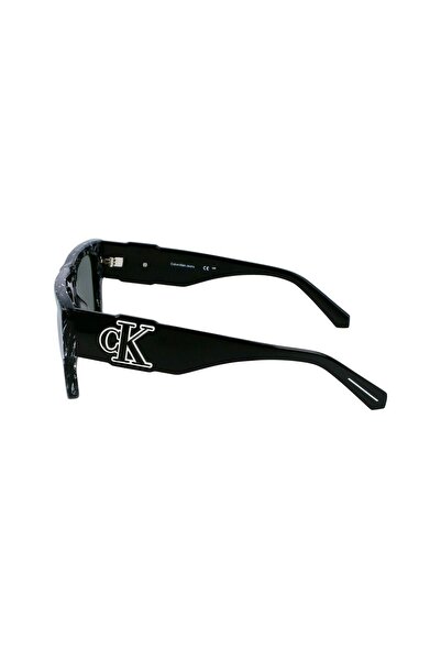 Calvin Klein Jeans Ckj 23654S 073 56 Men's Rectangular White Black Bone Sunglasses